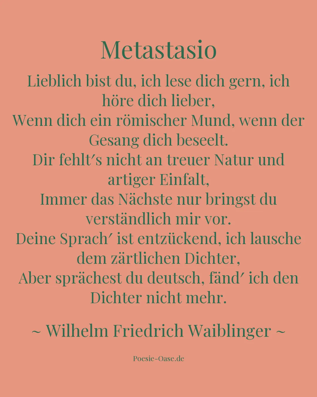 Illustration zu Metastasio