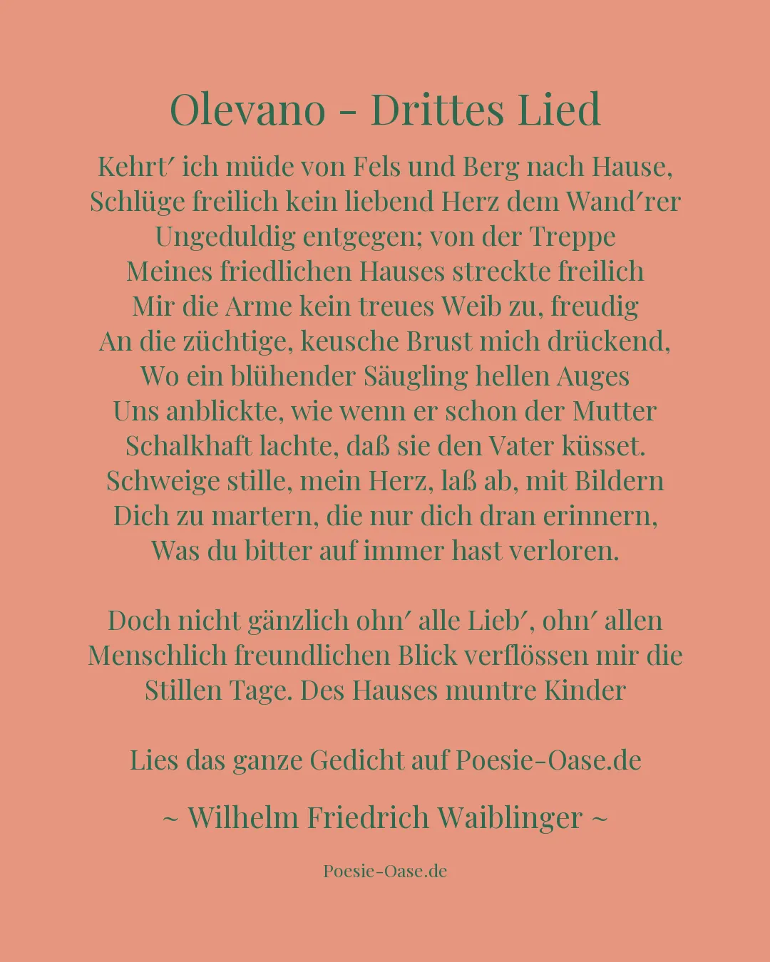 Illustration zu Olevano - Drittes Lied