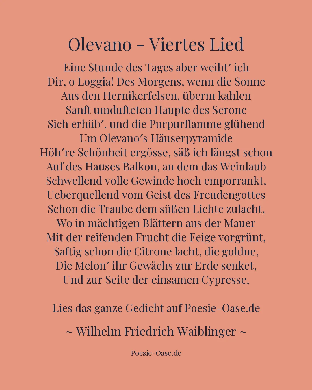 Illustration zu Olevano - Viertes Lied