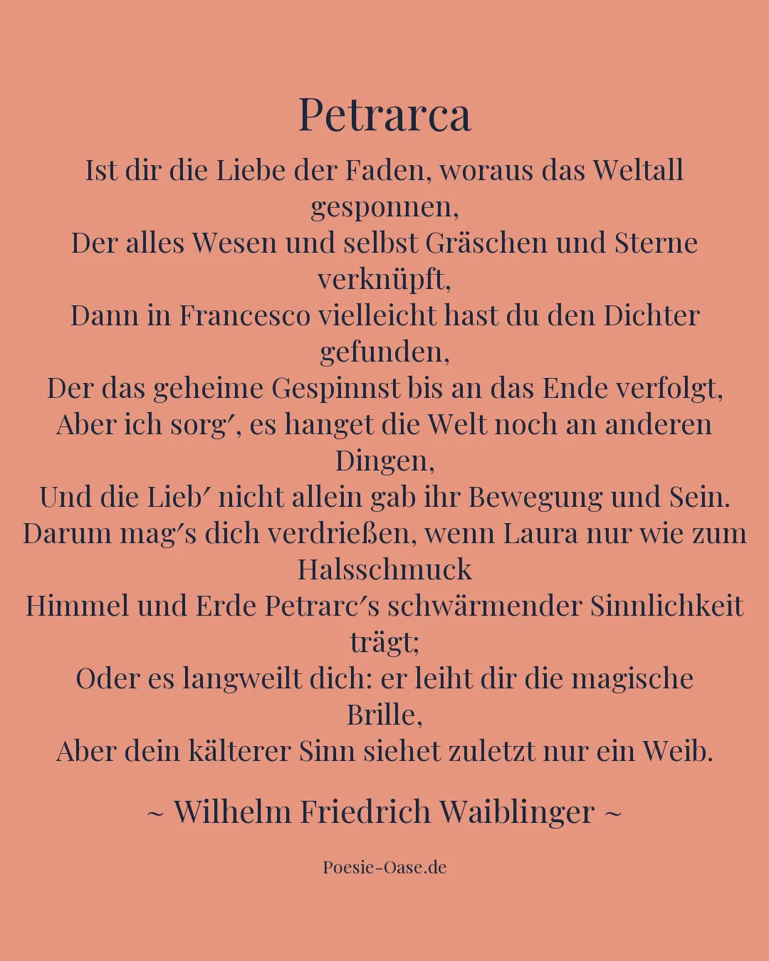 Illustration zu Petrarca