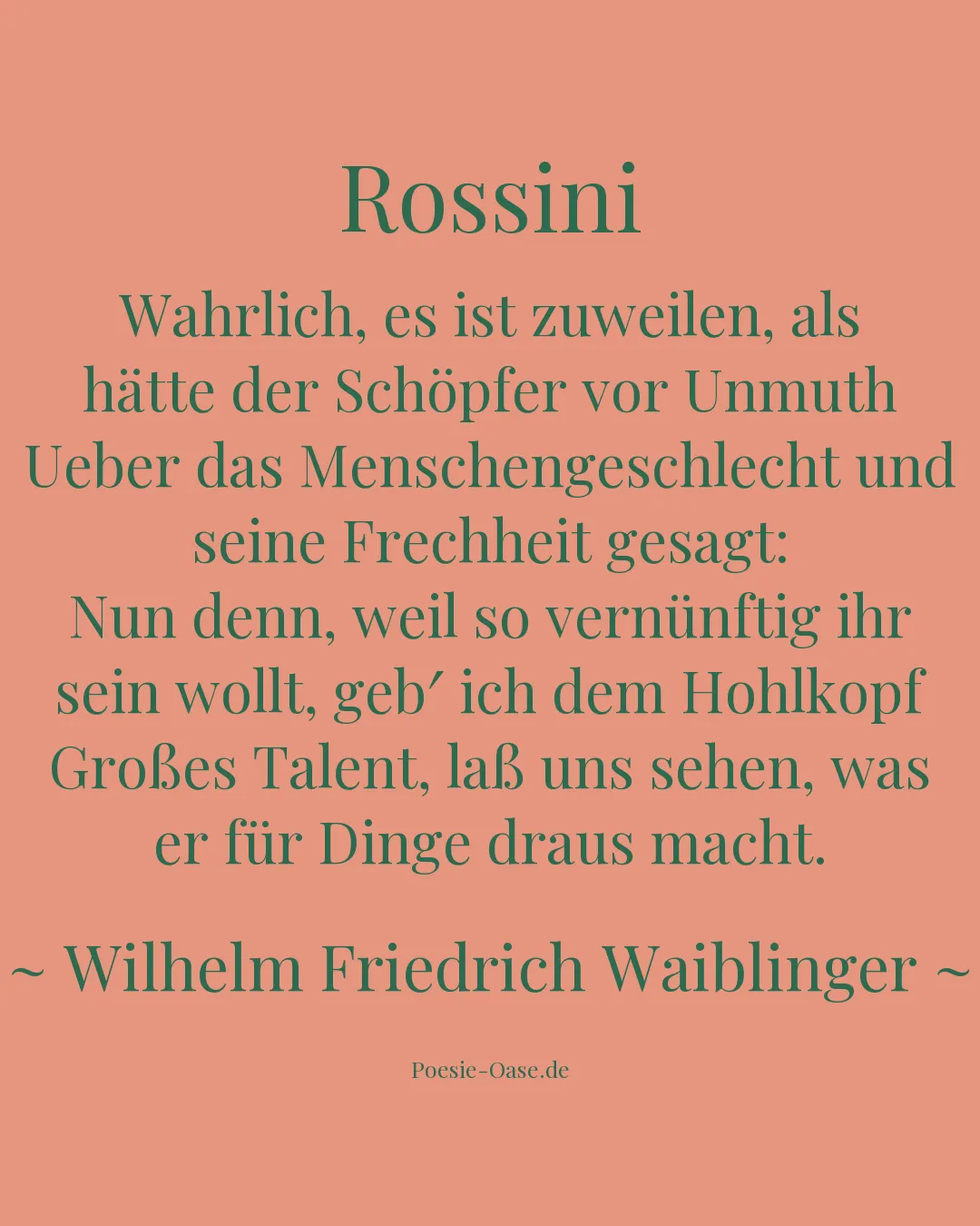 Illustration zu Rossini
