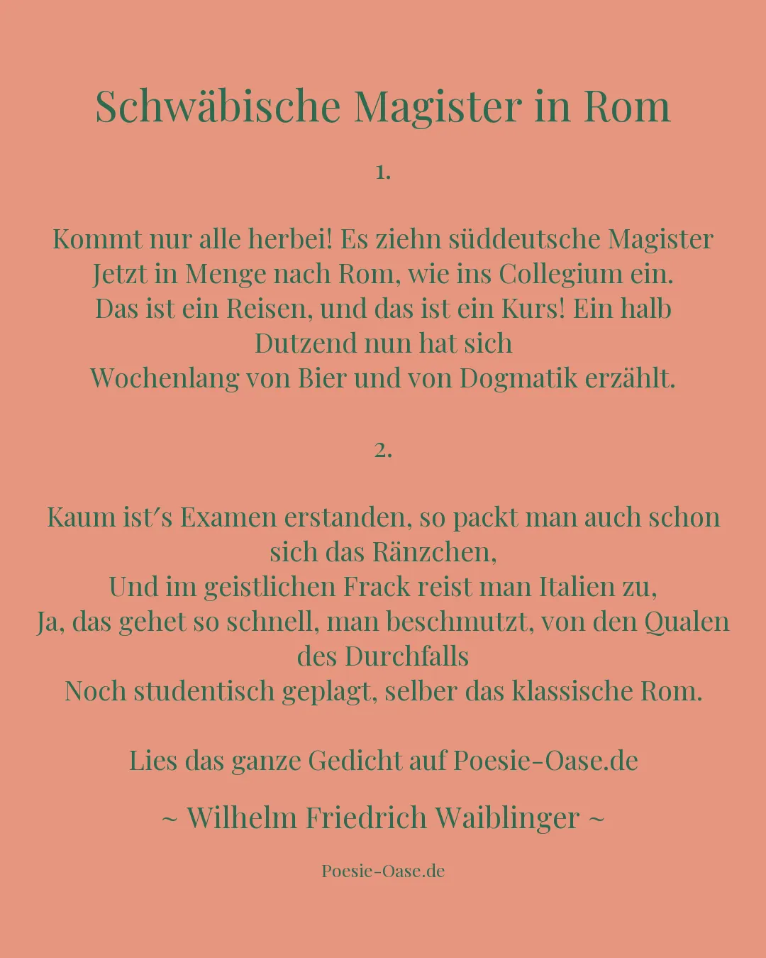 Illustration zu Schwäbische Magister in Rom