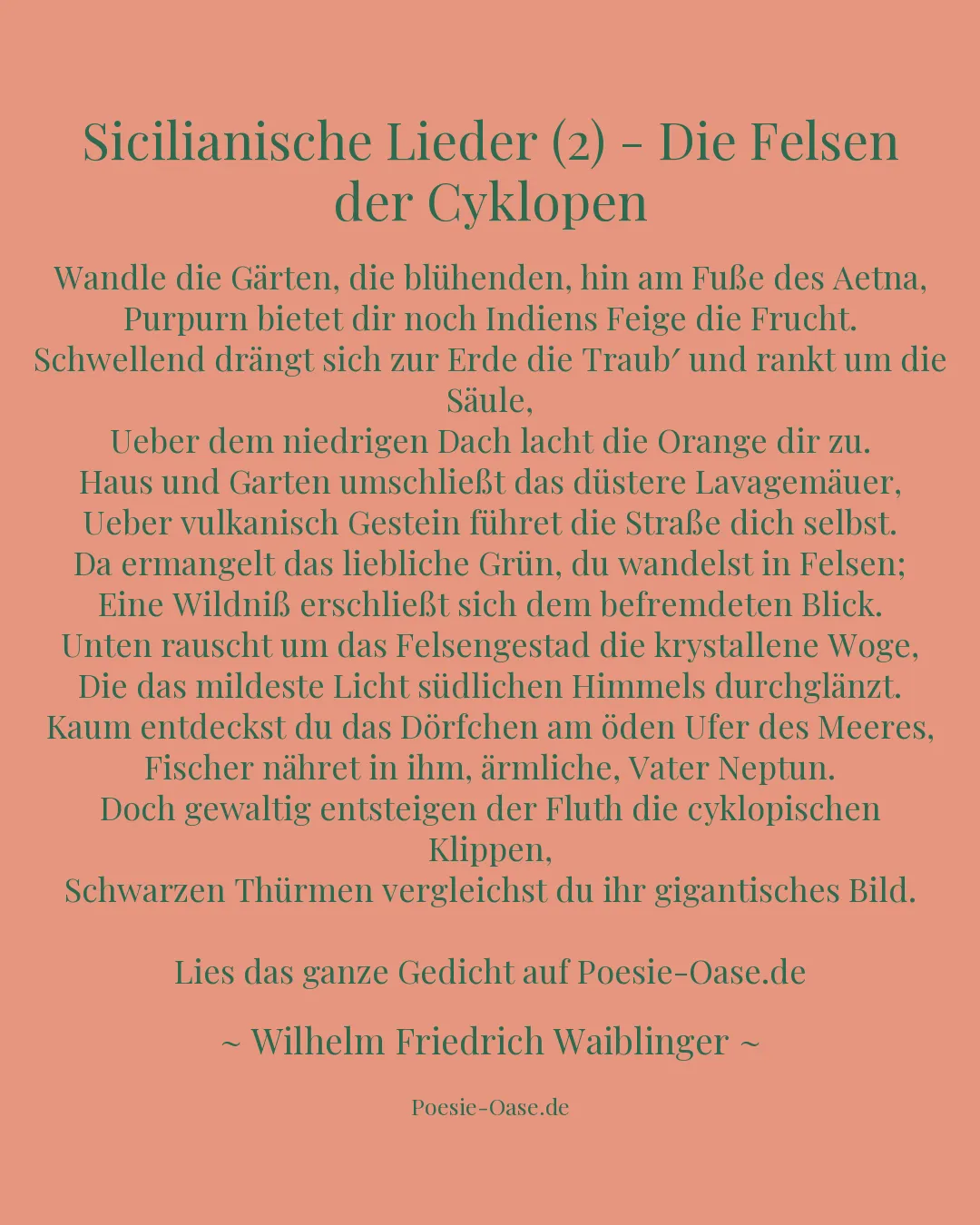 Illustration zu Sicilianische Lieder (2) - Die Felsen der Cyklopen