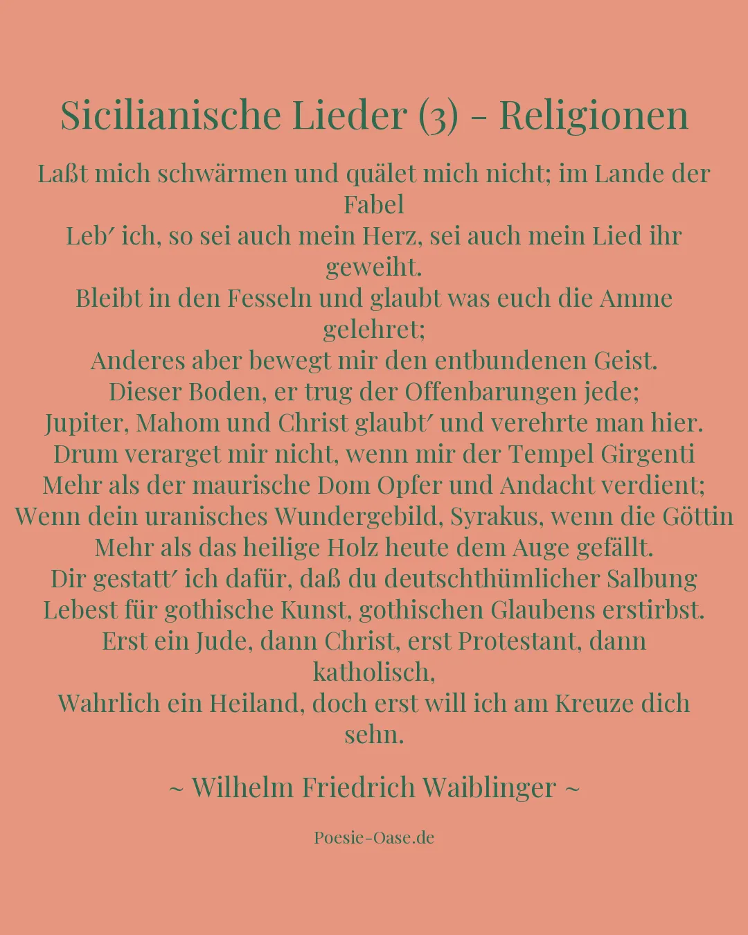 Illustration zu Sicilianische Lieder (3) - Religionen