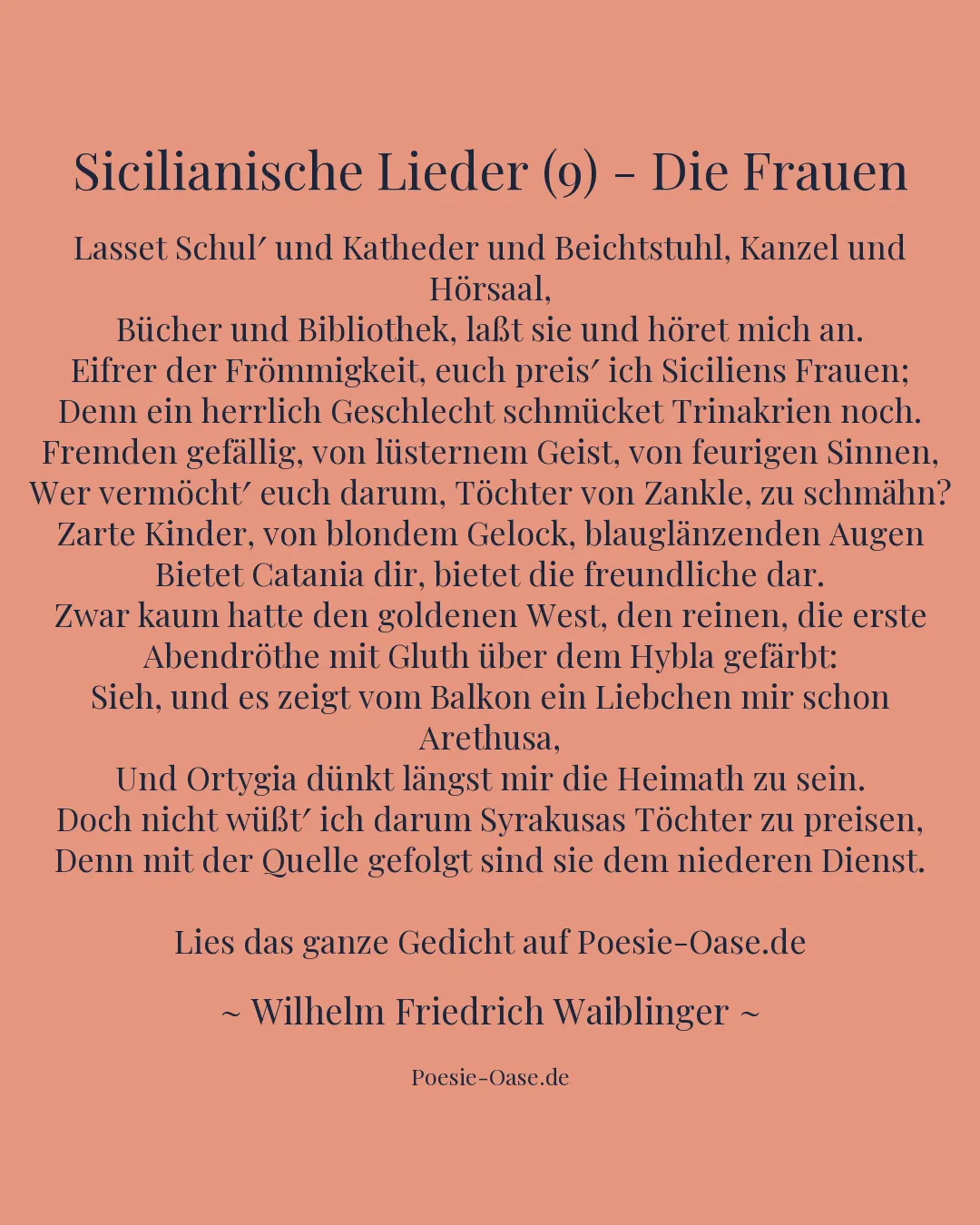 Illustration zu Sicilianische Lieder (9) - Die Frauen