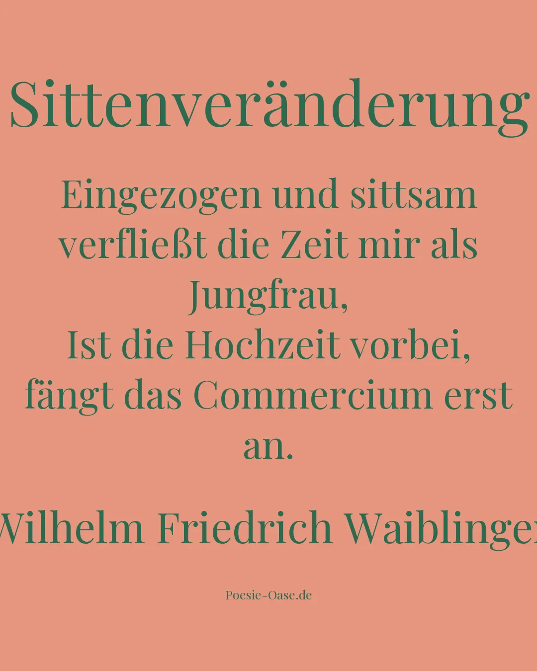 Illustration zu Sittenveränderung