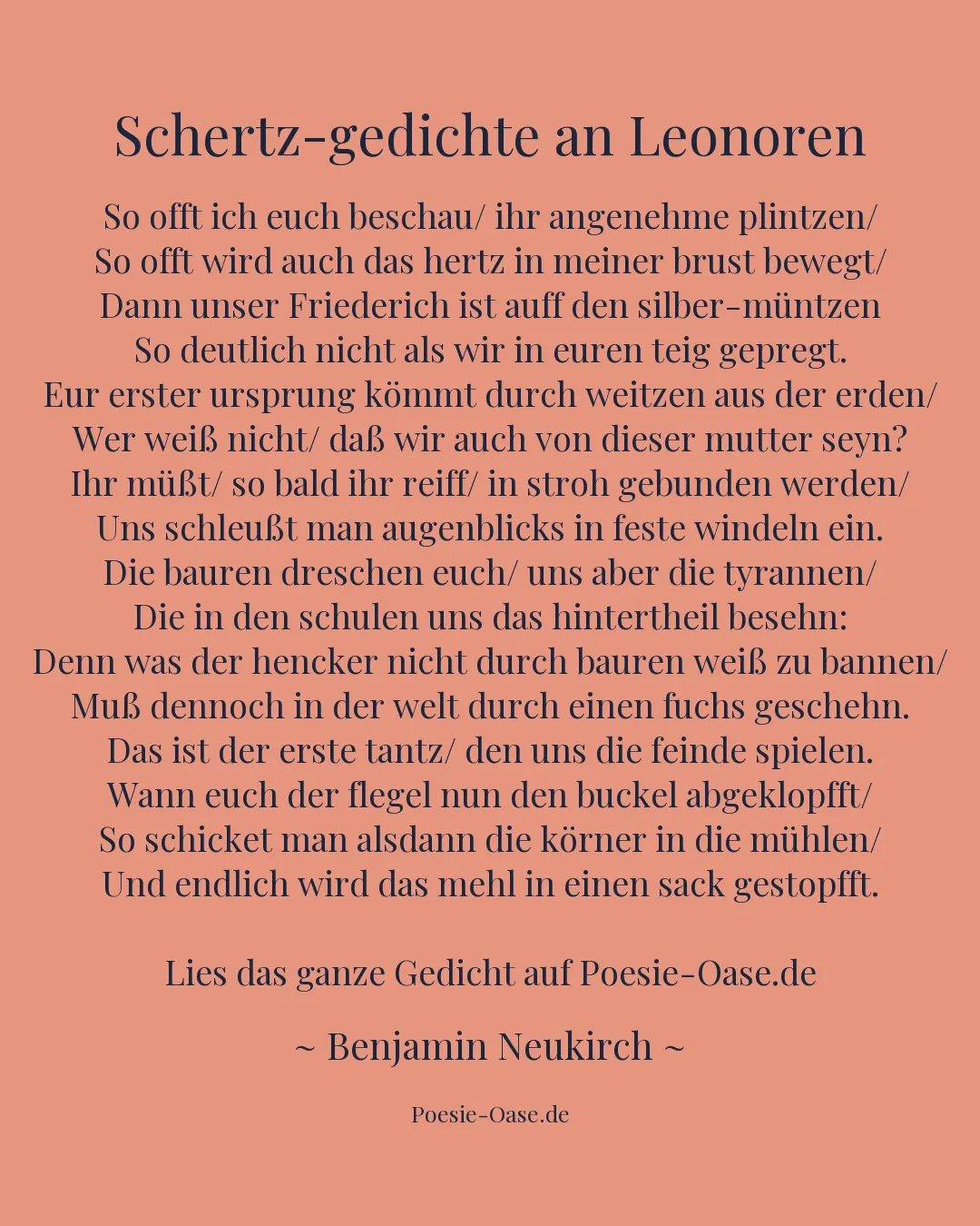 Illustration zu Schertz-gedichte an Leonoren