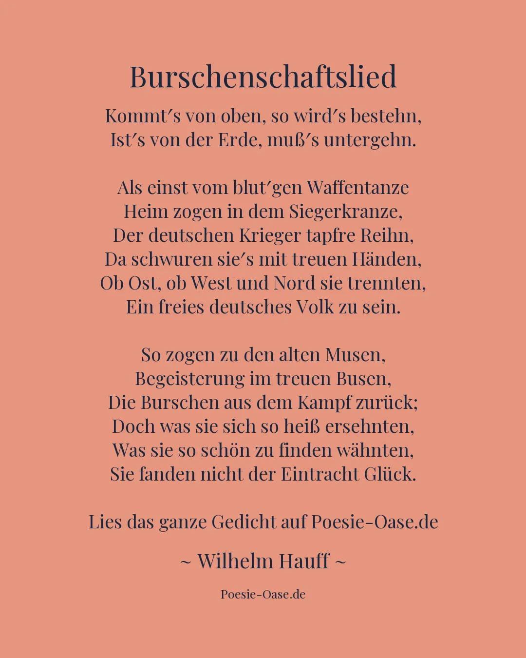 Illustration zu Burschenschaftslied