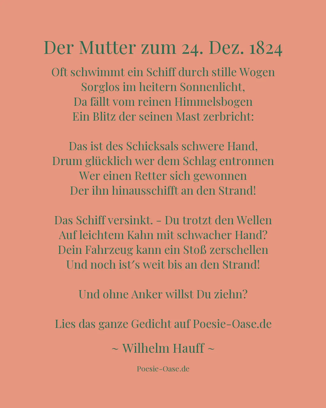 Illustration zu Der Mutter zum 24. Dez. 1824