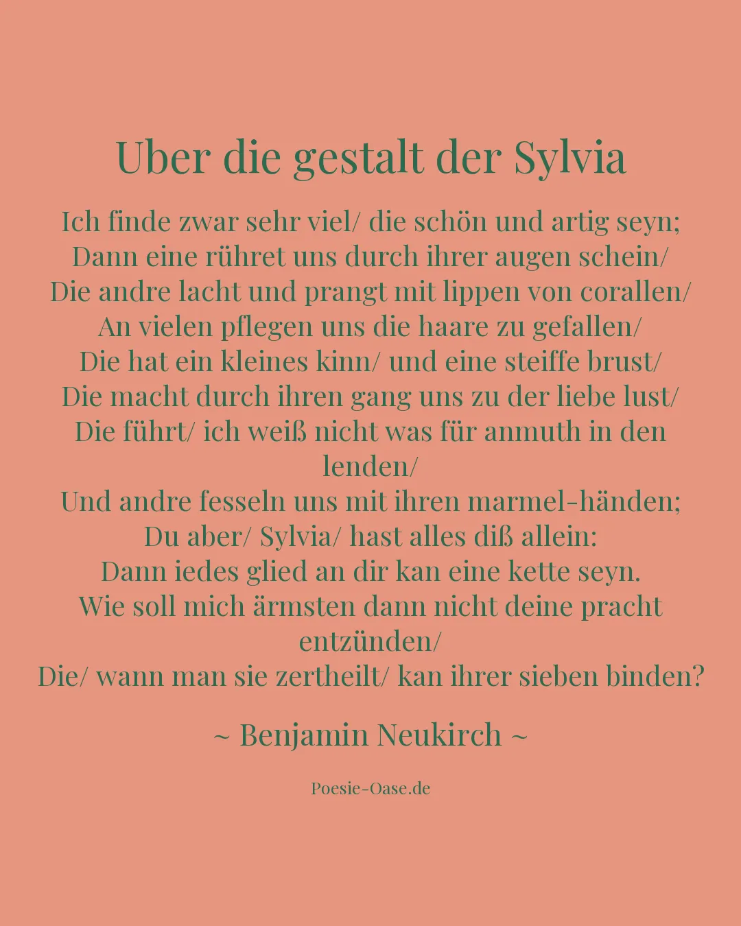 Illustration zu Uber die gestalt der Sylvia