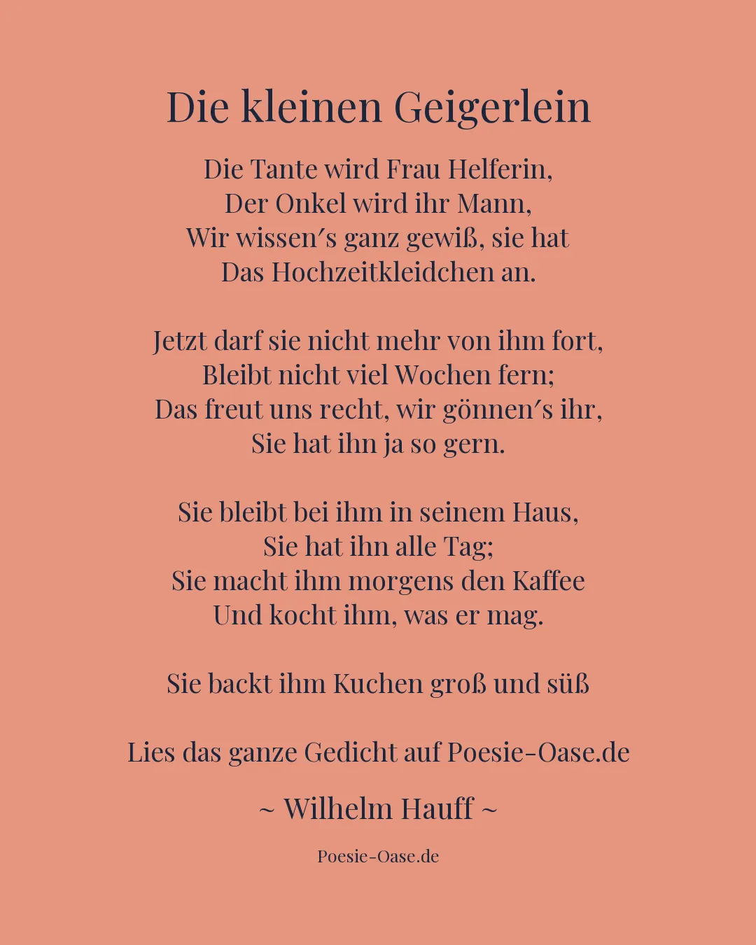 Illustration zu Die kleinen Geigerlein