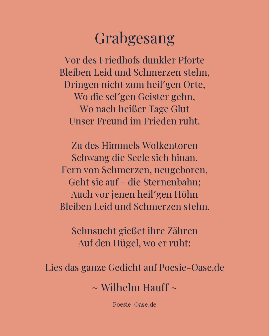 Illustration zu Grabgesang