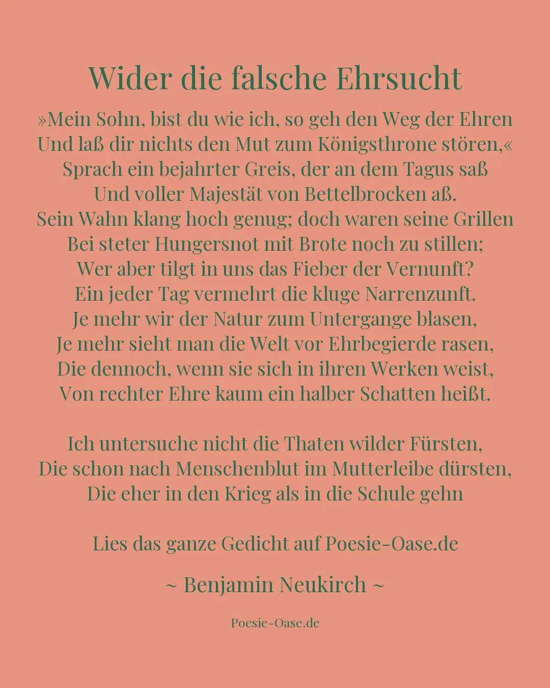 Illustration zu Wider die falsche Ehrsucht