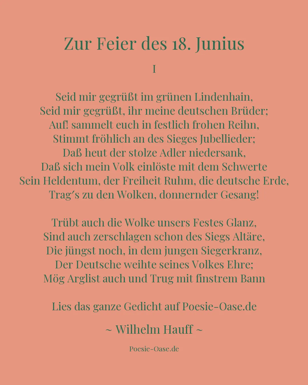 Illustration zu Zur Feier des 18. Junius