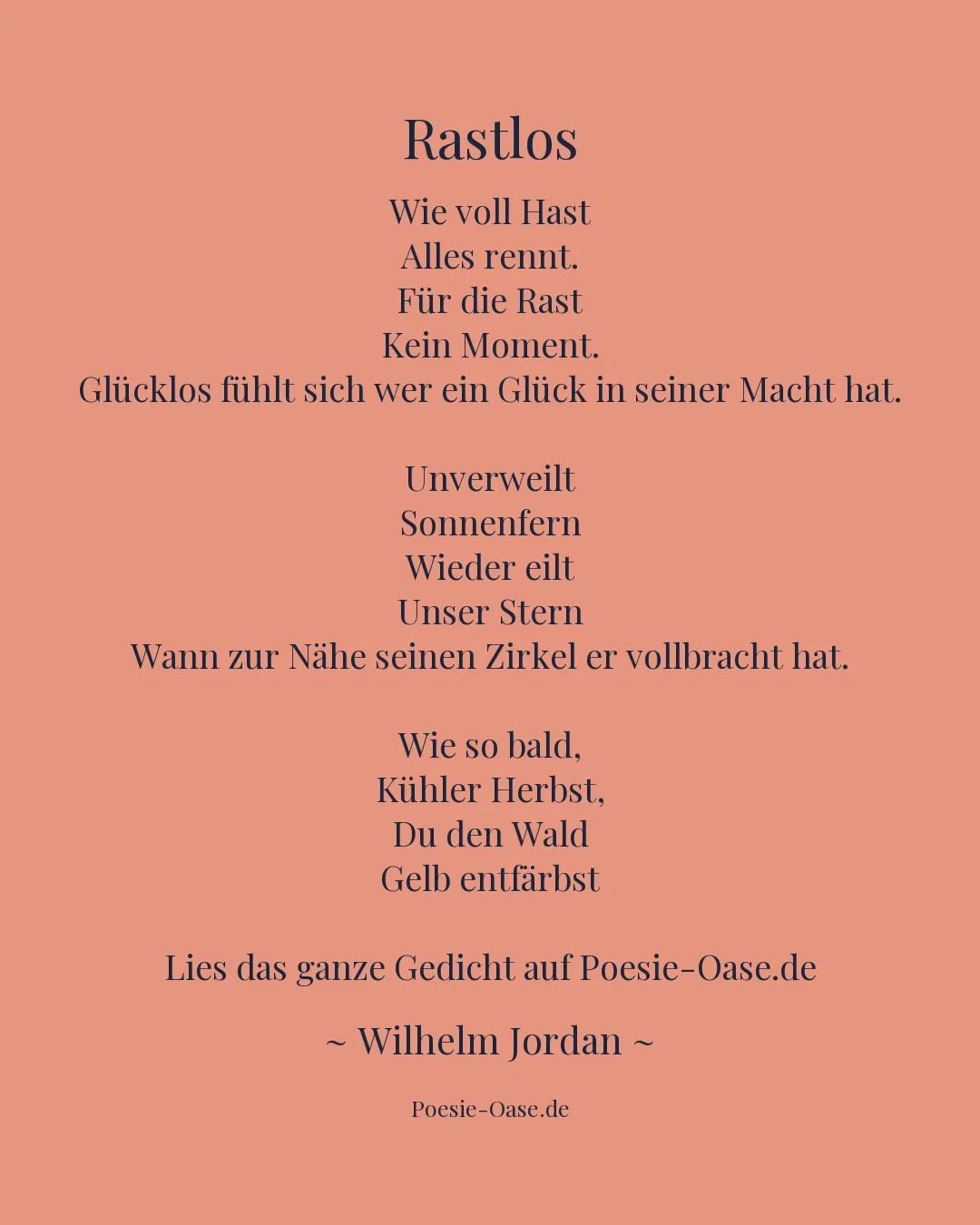 Illustration zu Rastlos