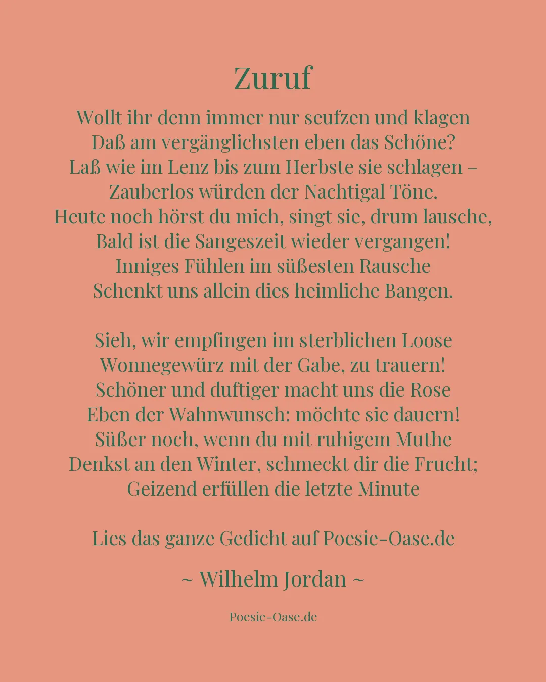 Illustration zu Zuruf