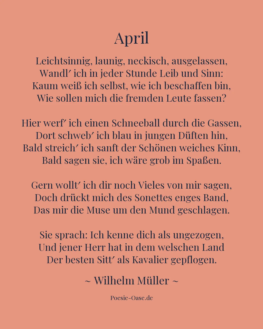 Illustration zu April