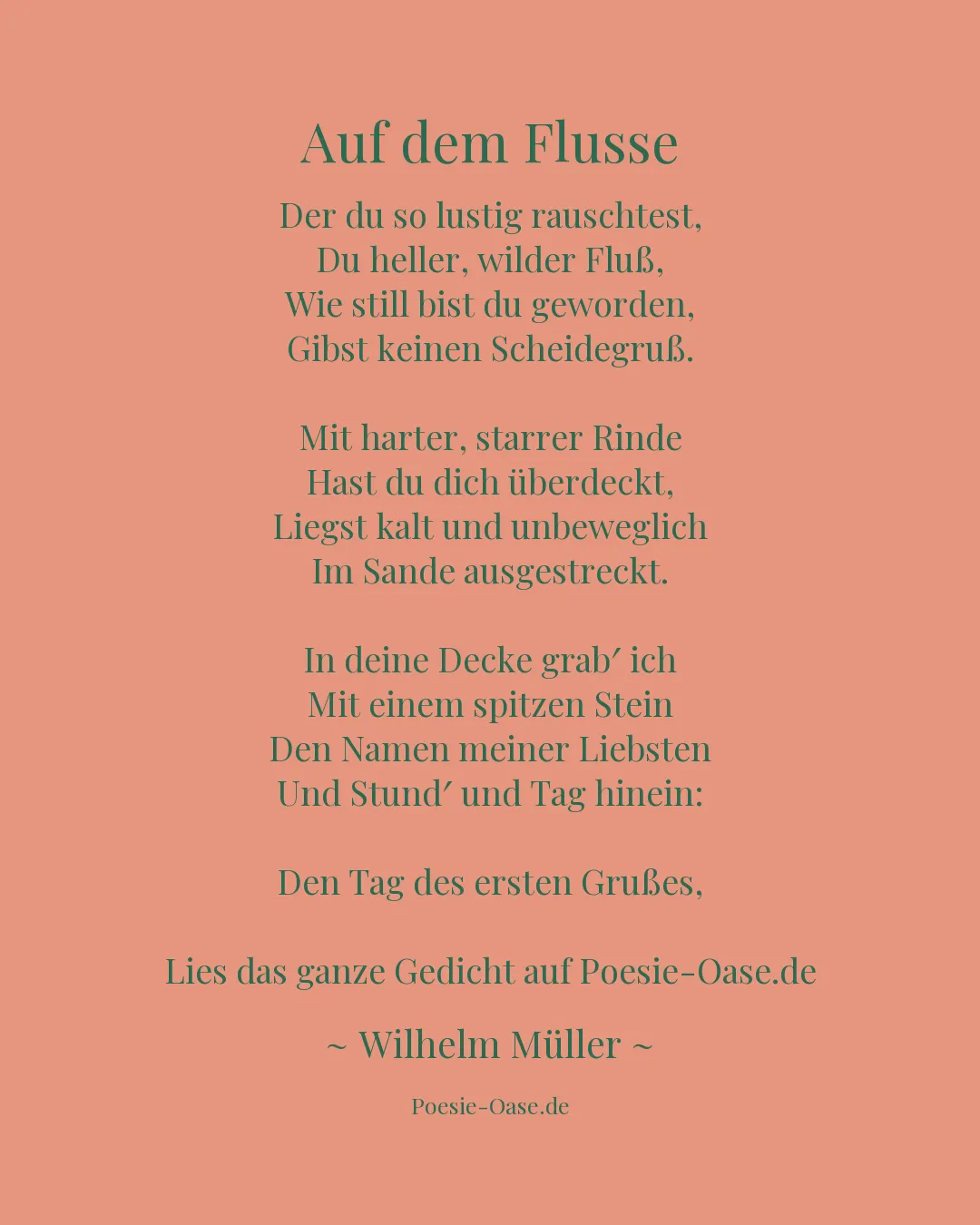 Illustration zu Auf dem Flusse