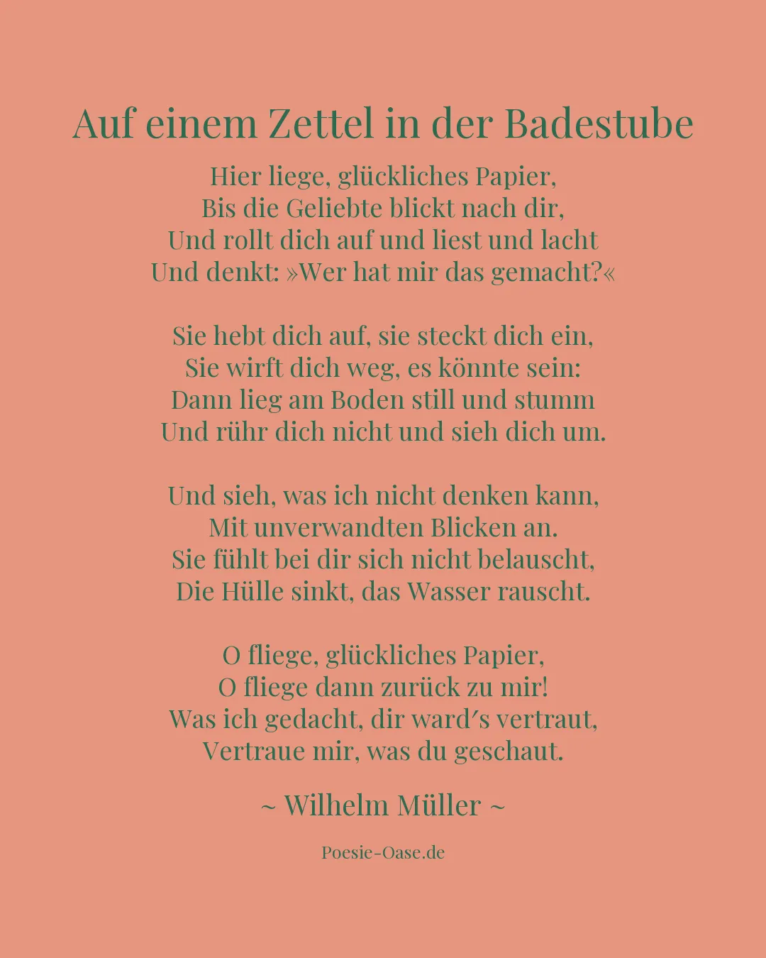 Illustration zu Auf einem Zettel in der Badestube