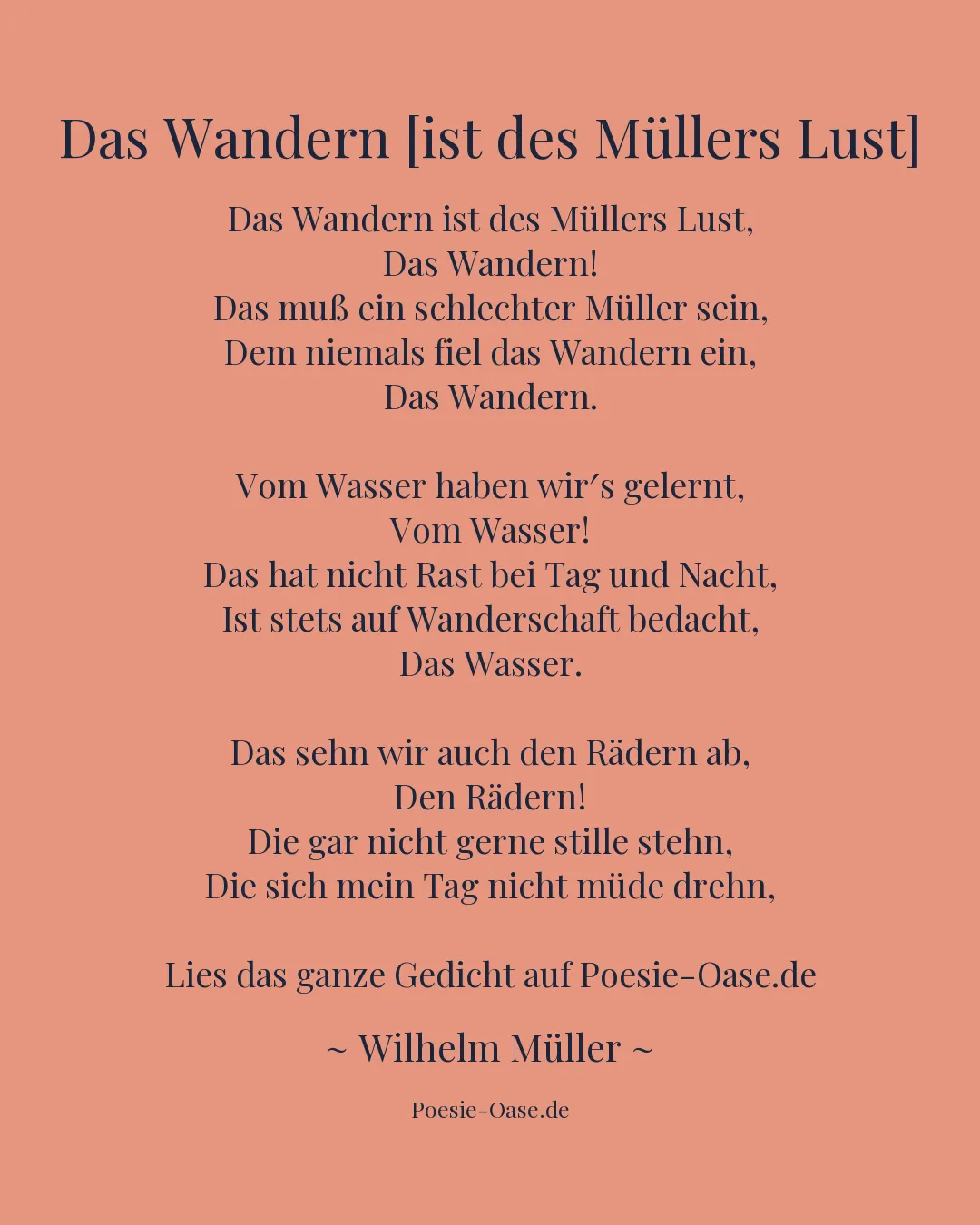 Illustration zu Das Wandern [ist des Müllers Lust]