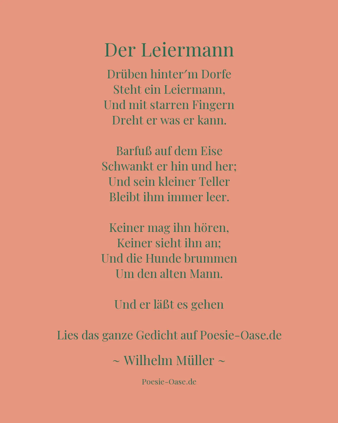 Illustration zu Der Leiermann