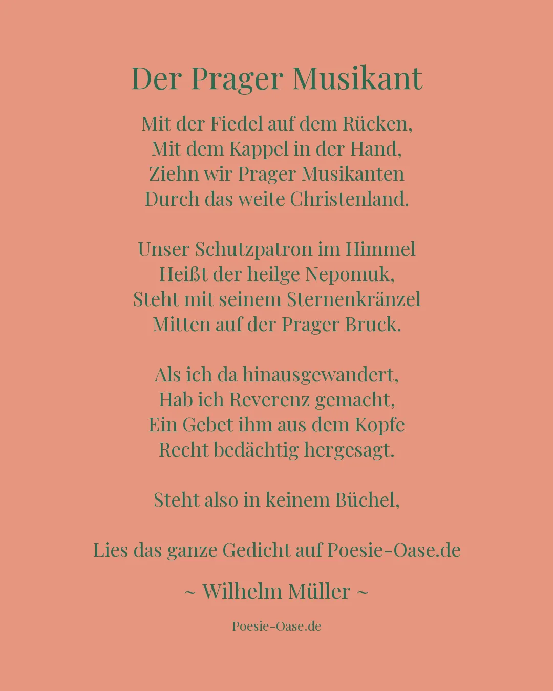 Illustration zu Der Prager Musikant