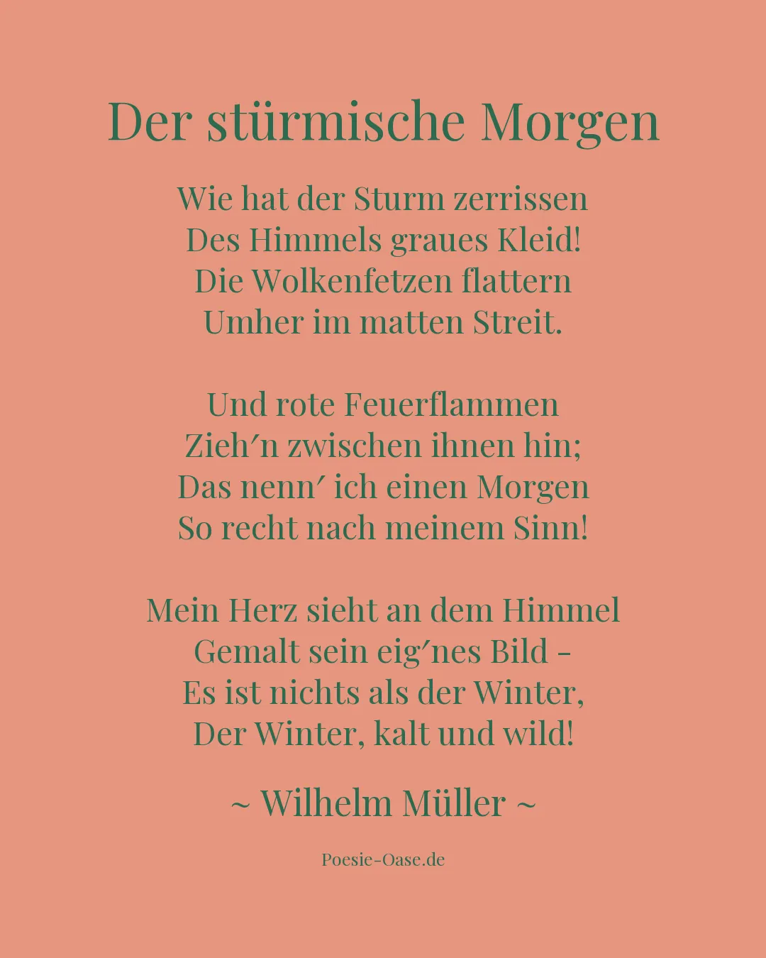 Illustration zu Der stürmische Morgen