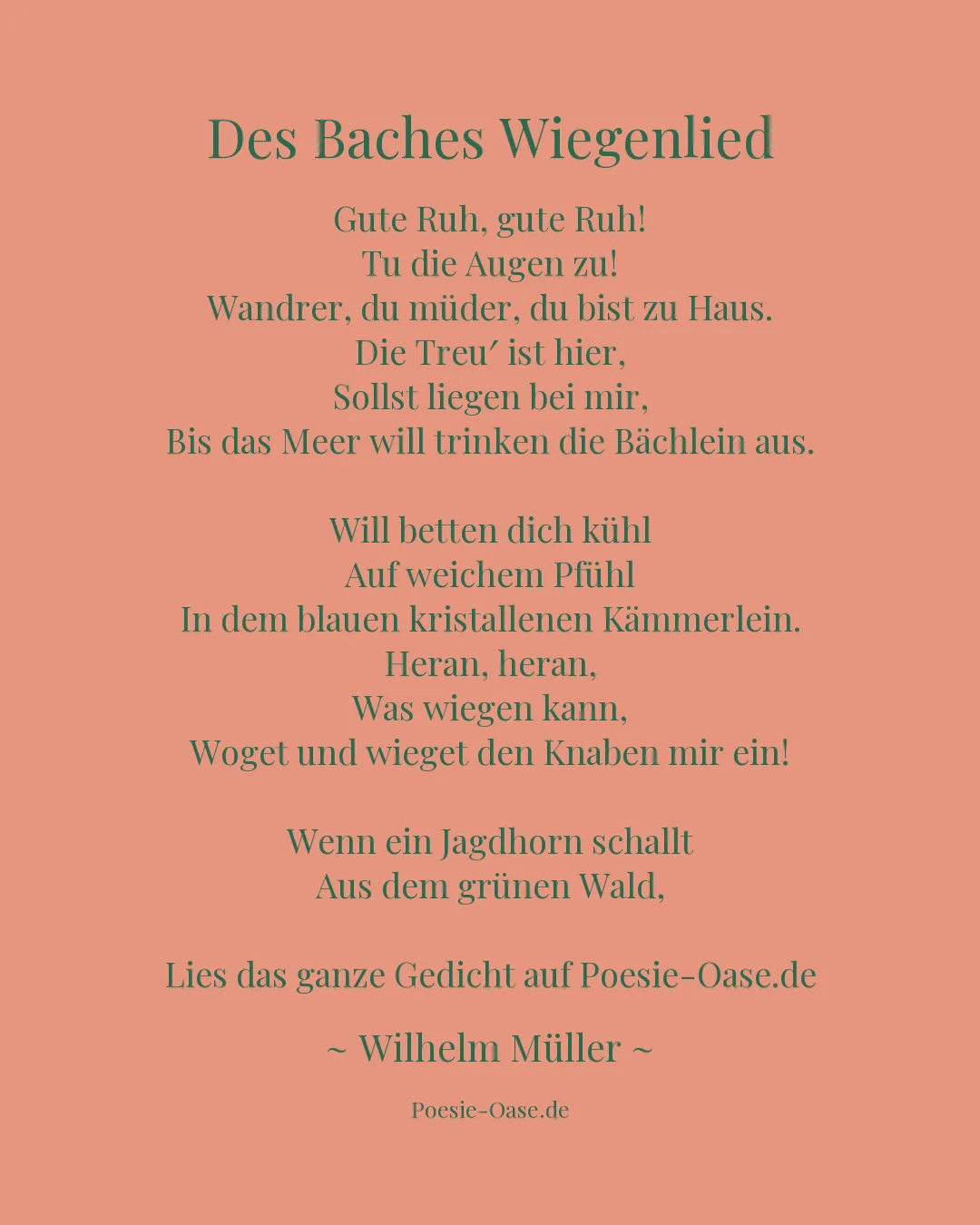 Illustration zu Des Baches Wiegenlied