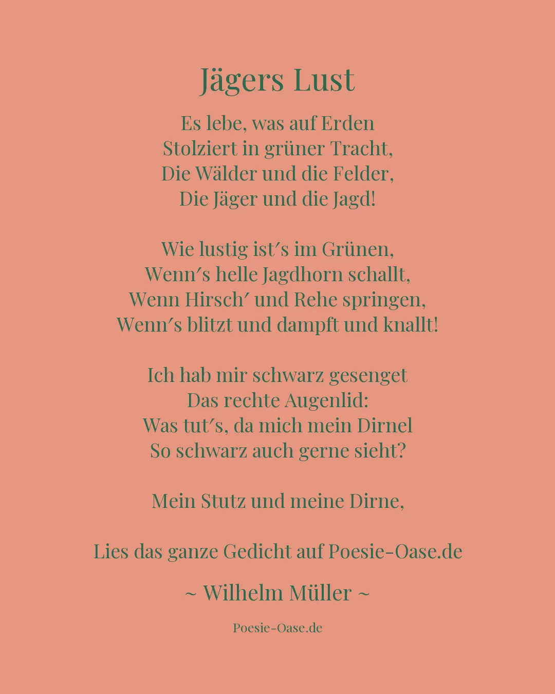 Illustration zu Jägers Lust