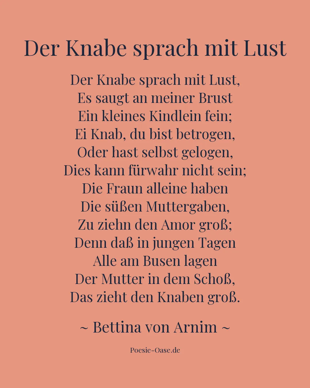 Illustration zu Der Knabe sprach mit Lust