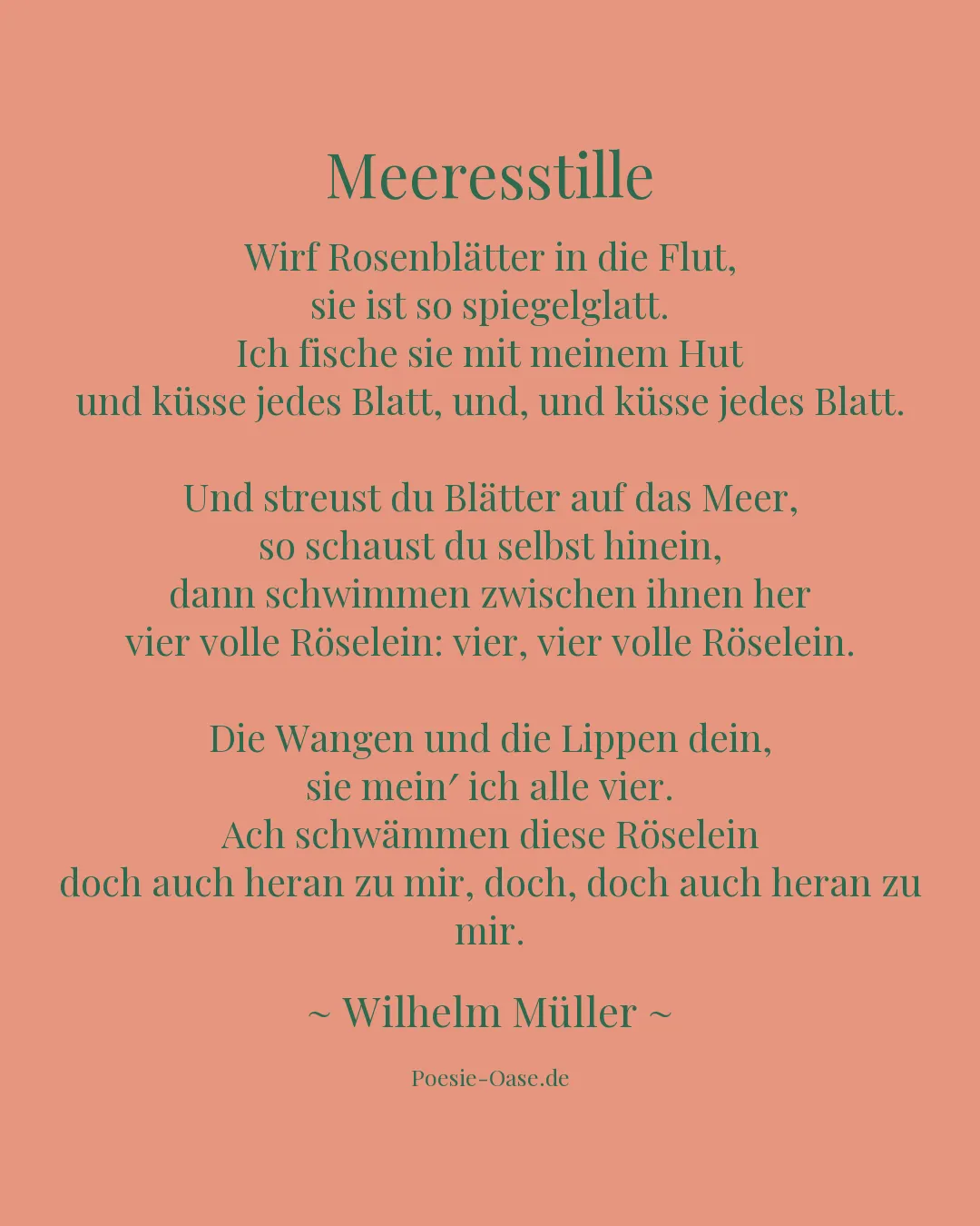 Illustration zu Meeresstille
