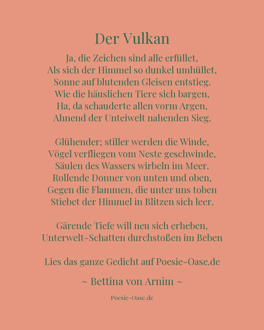 Illustration zu Der Vulkan