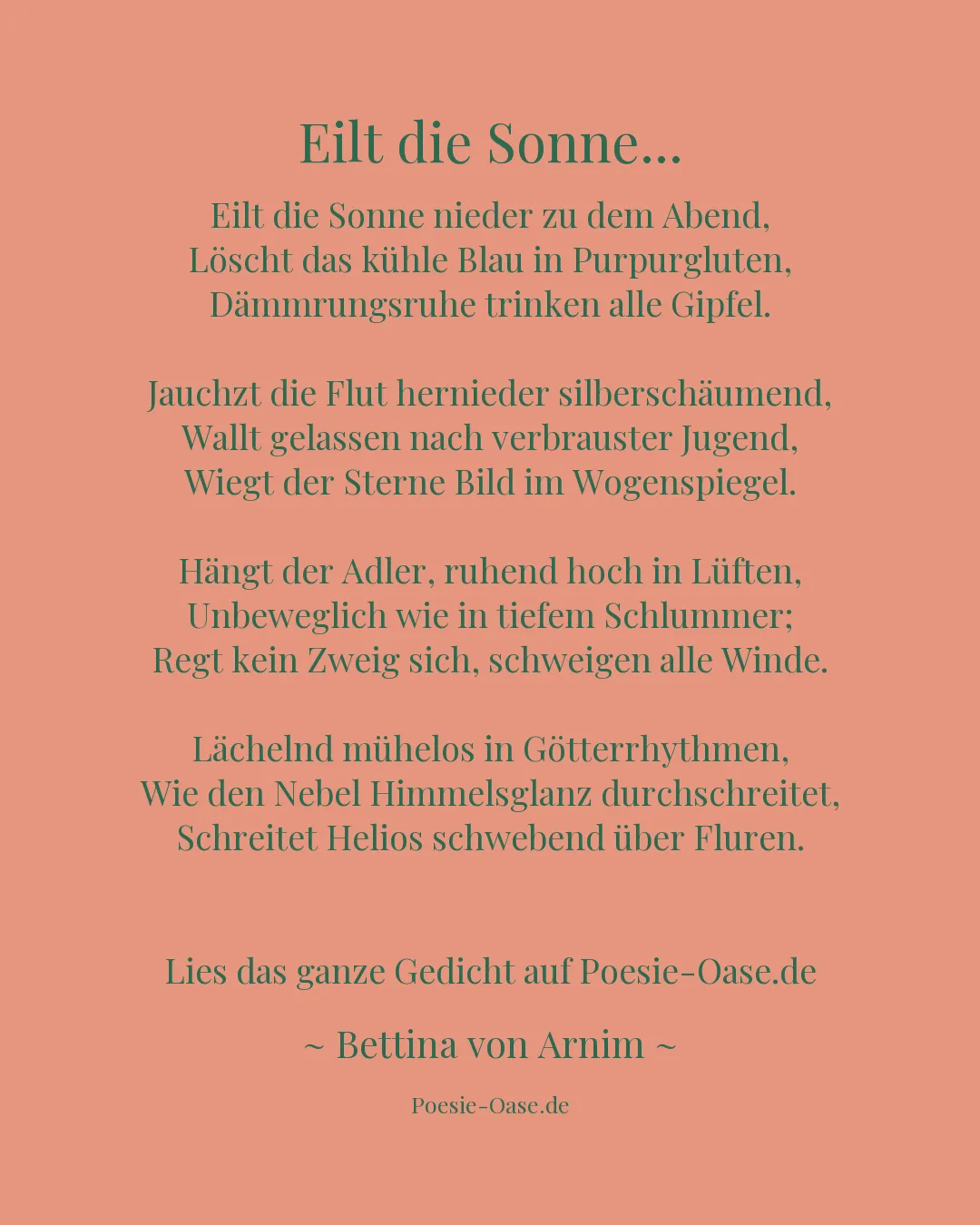 Illustration zu Eilt die Sonne...