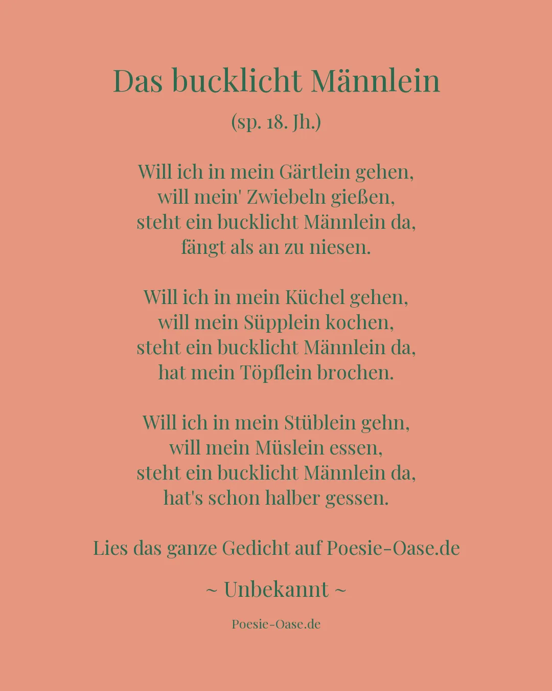 Illustration zu Das bucklicht Männlein