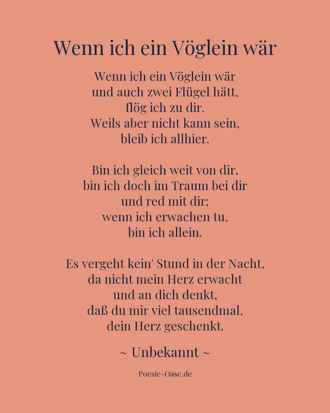 Illustration zu Wenn ich ein Vöglein wär