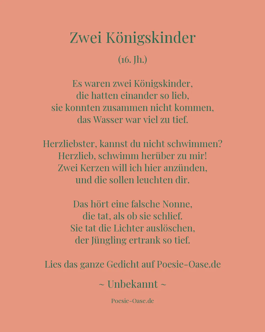 Illustration zu Zwei Königskinder