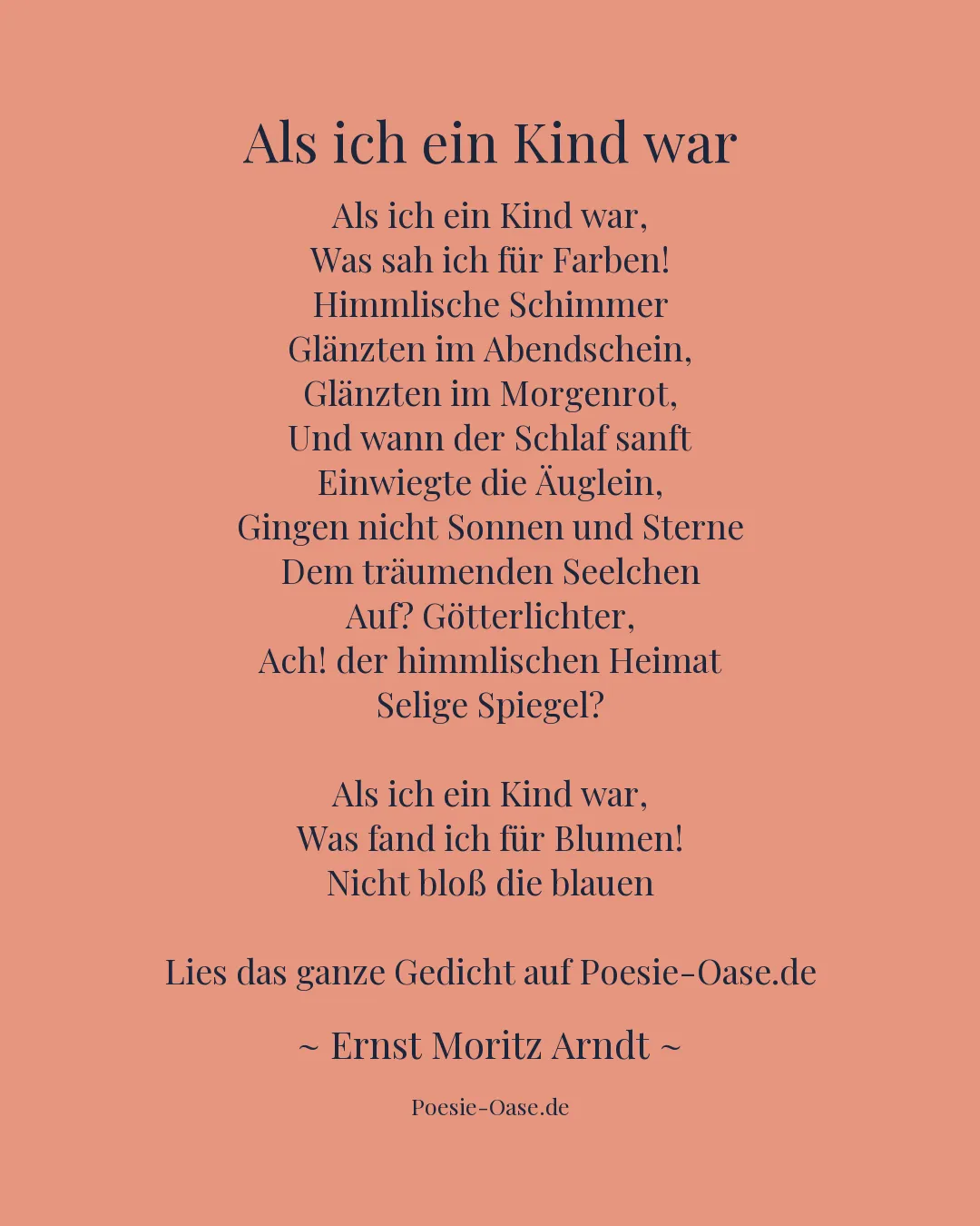 Illustration zu Als ich ein Kind war