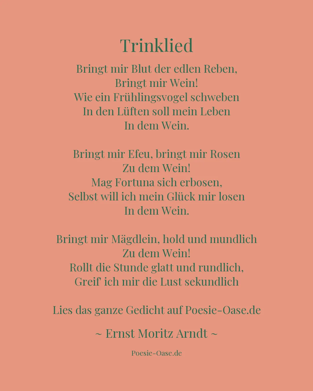 Illustration zu Trinklied