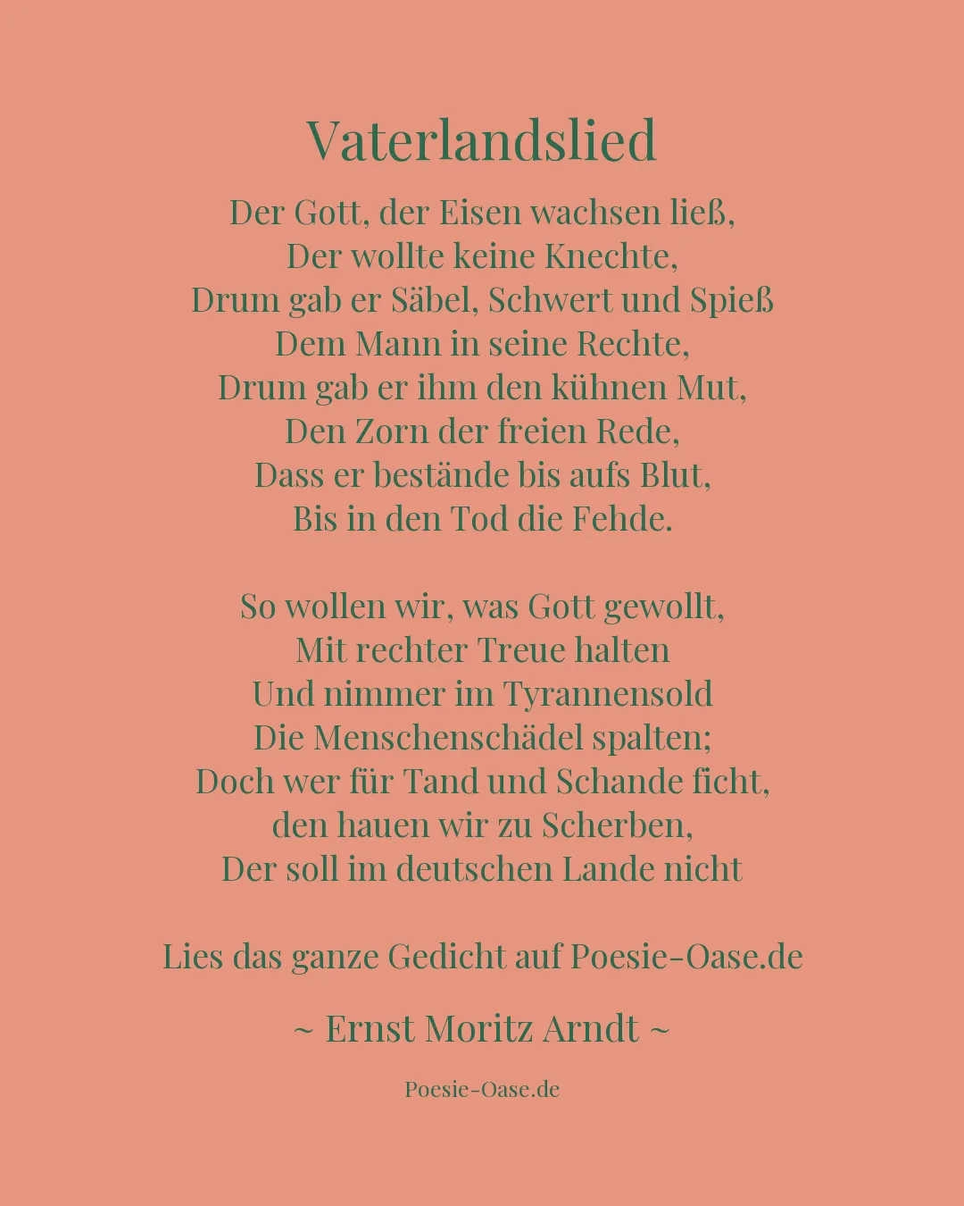 Illustration zu Vaterlandslied