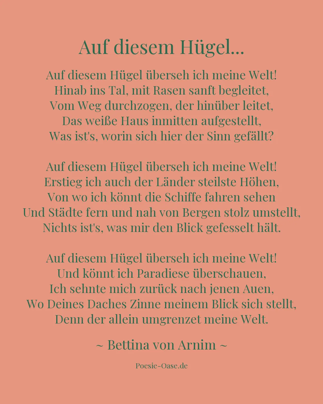Illustration zu Auf diesem Hügel...