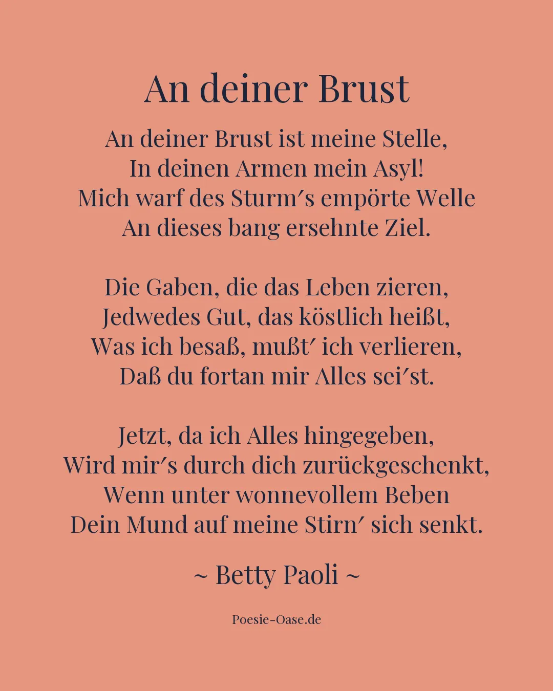 Illustration zu An deiner Brust