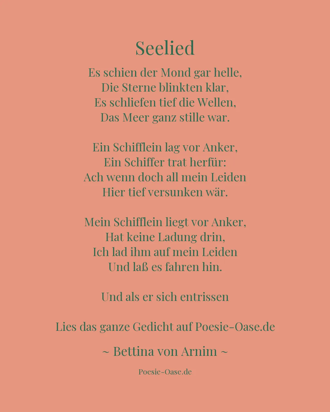 Illustration zu Seelied