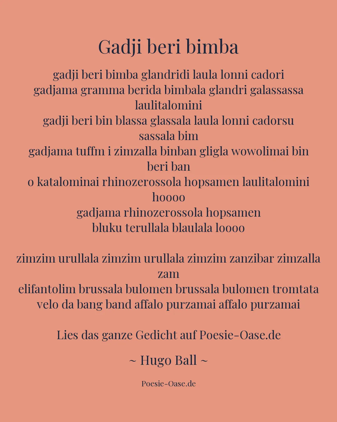 Illustration zu Gadji beri bimba