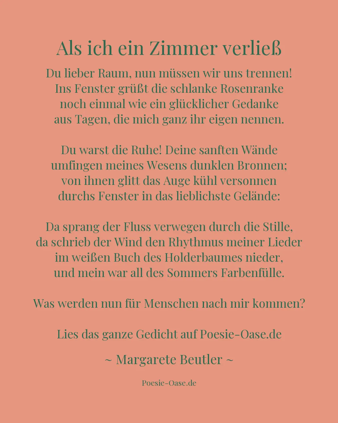 Illustration zu Als ich ein Zimmer verließ