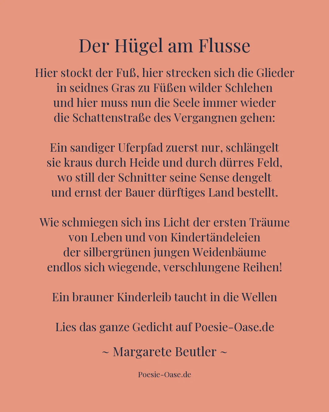 Illustration zu Der Hügel am Flusse