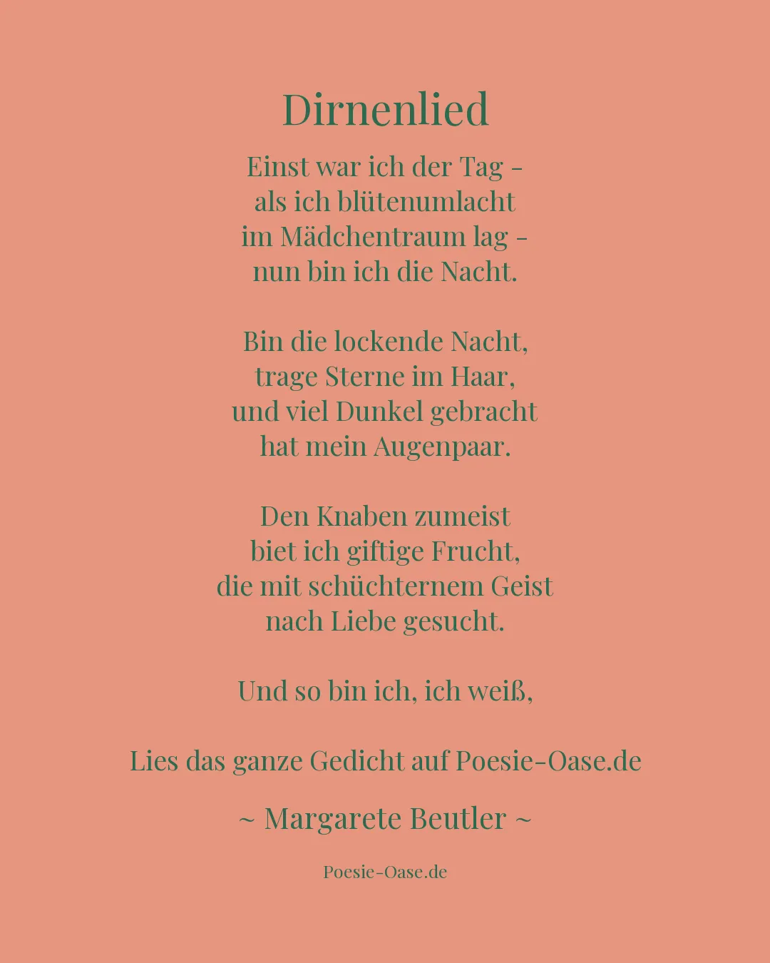 Illustration zu Dirnenlied