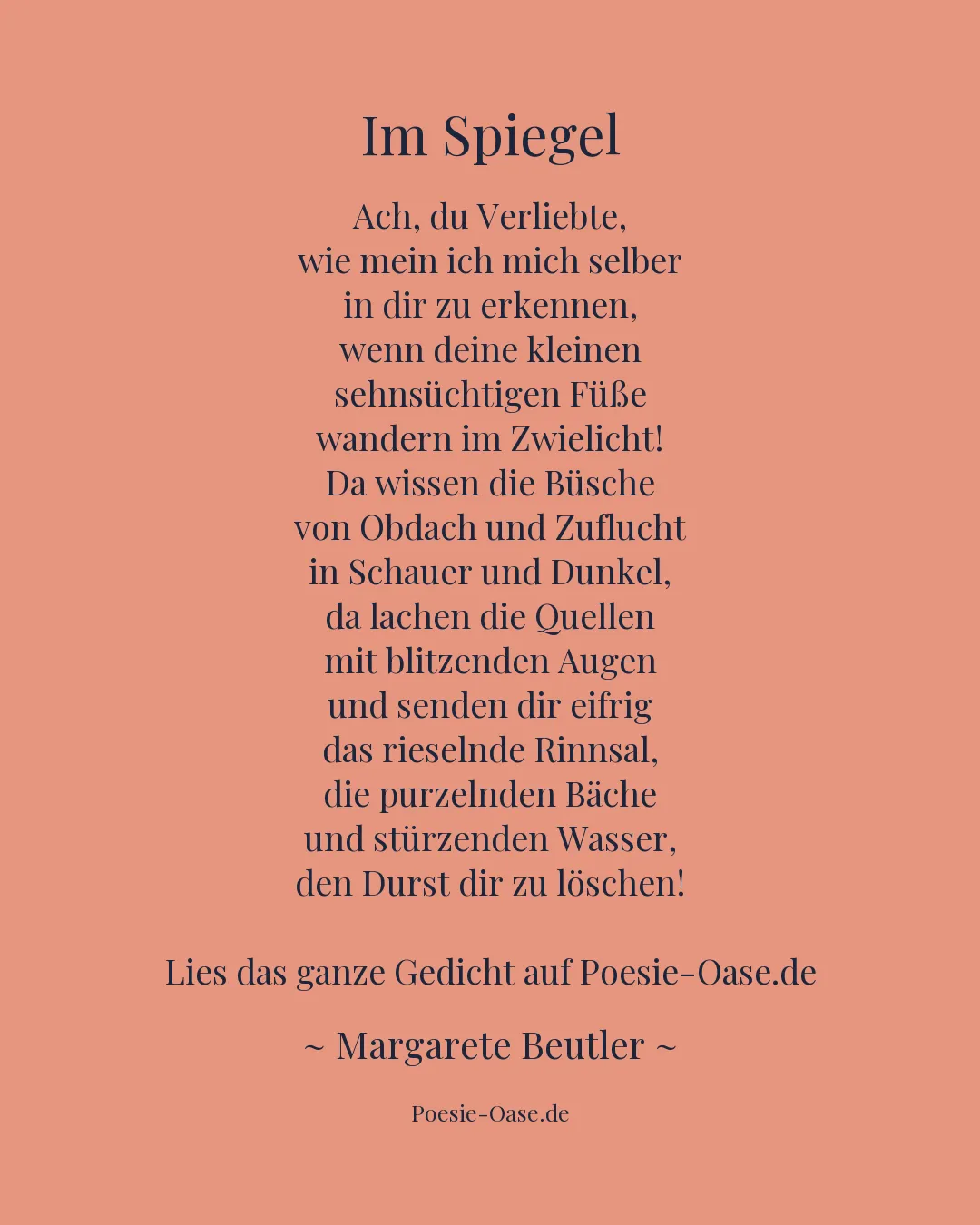 Illustration zu Im Spiegel