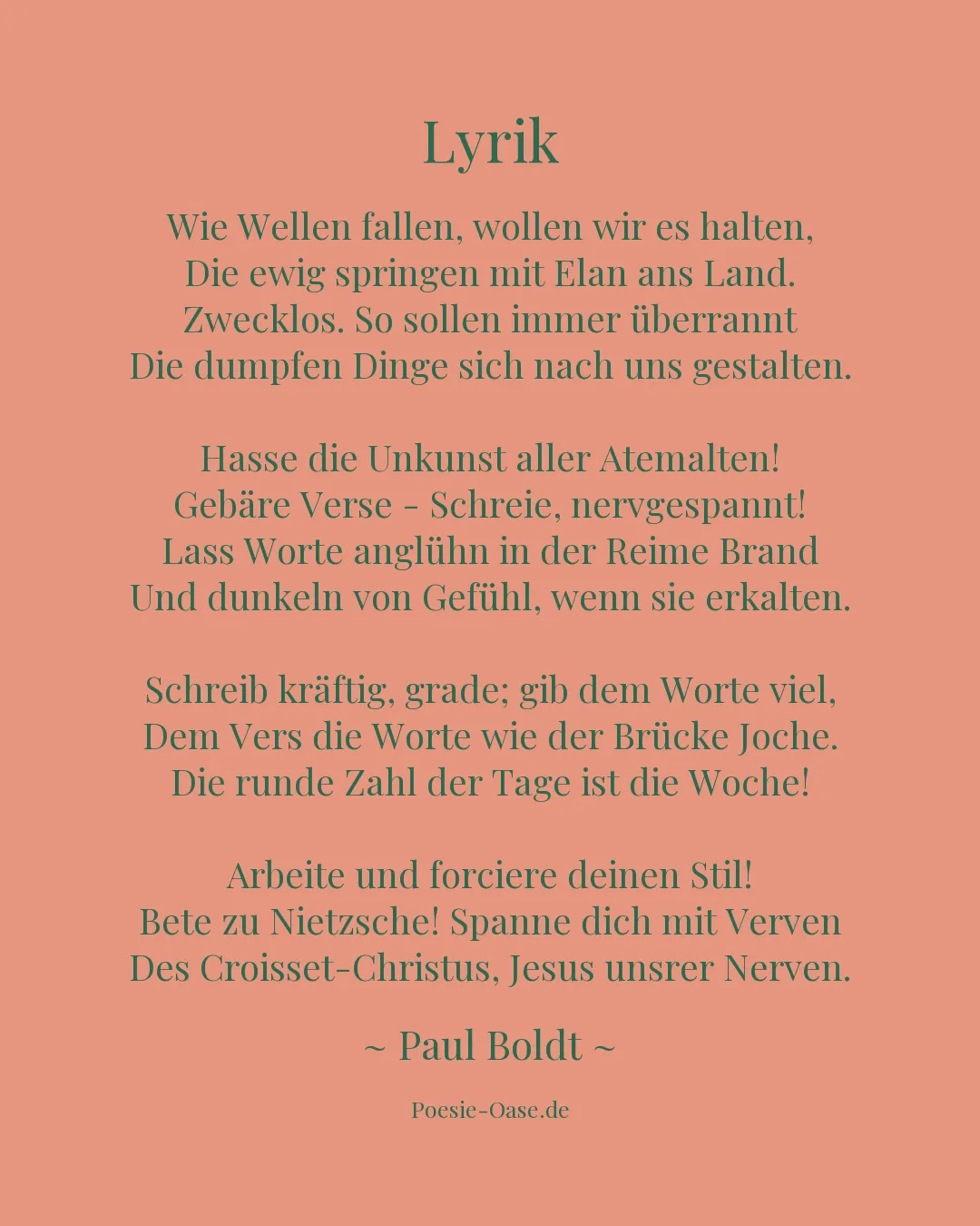 Illustration zu Lyrik