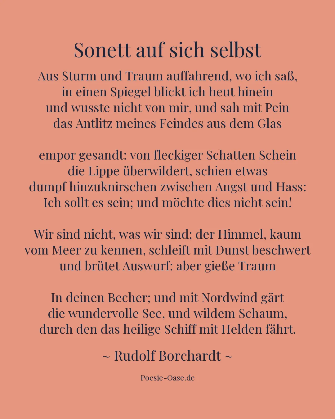 Illustration zu Sonett auf sich selbst