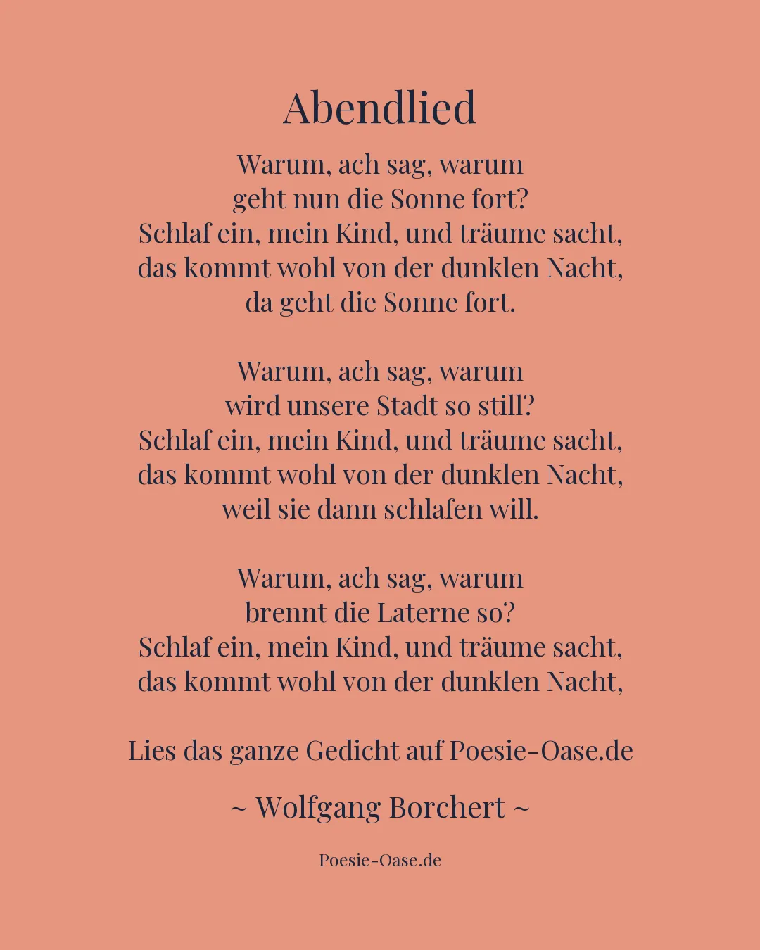 Illustration zu Abendlied